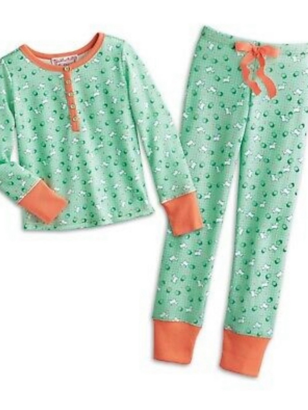 AMERICAN GIRL NWT BeForever Kit Kittredge Scottie Dog Print Pajama Set Size XL